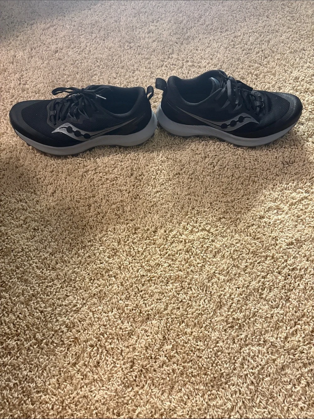 Saucony Men's black and gray Peregrine 14 trail running shoes | SZ: 8.5 US